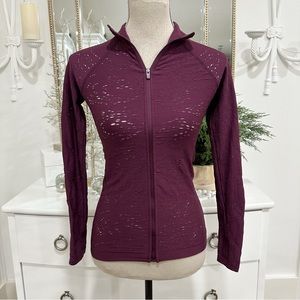 Fabletics Luciana Seamless Pointelle Zip Up Jacket Workout Athleisure Sz XS